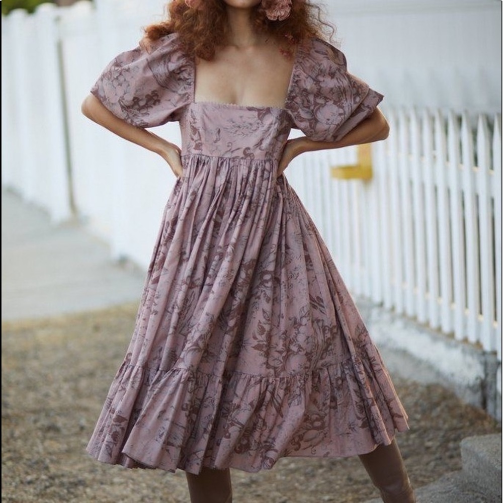 Selkie Autumn Toile cotton French puff